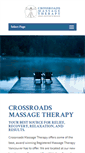 Mobile Screenshot of crossroadsmassagetherapy.com